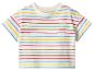 T-shirt bébé à manches courtes avec rayures colorées