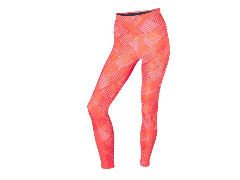Legging de sport femme à motif pois orange et rose