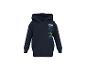 Sweat à capuche bleu marine pour enfant avec inscription 'PAW PATROL' et véhicules.
