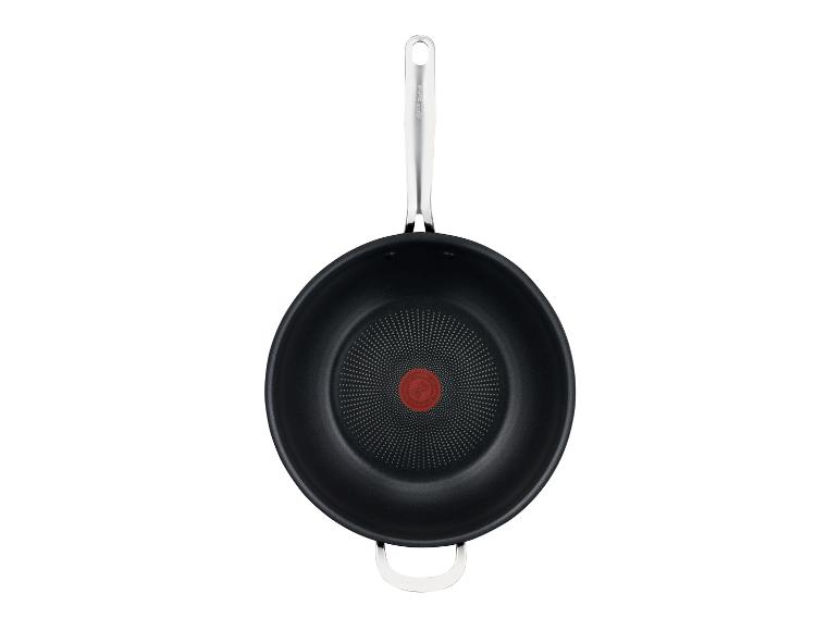 Poêle à frire Jamie Oliver Tefal, noire, avec poignée en acier inoxydable.