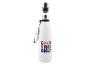 Une gourde isotherme blanche avec l'inscription 'Good Vibes Only' dans un style rétro.