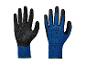 Gants de travail bleus et noirs avec le texte « 10 » et « EN 388 ».