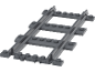 Rail de train miniature en plastique gris