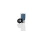 Gobelet isotherme bleu marine et couvercle.
