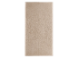 Une serviette de bain beige clair.