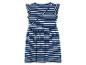 Robe rayée bleu marine et blanche pour fille.
