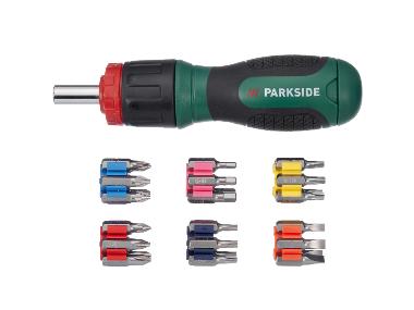 PARKSIDE® Set de tournevis à cliquet, 31 pièces