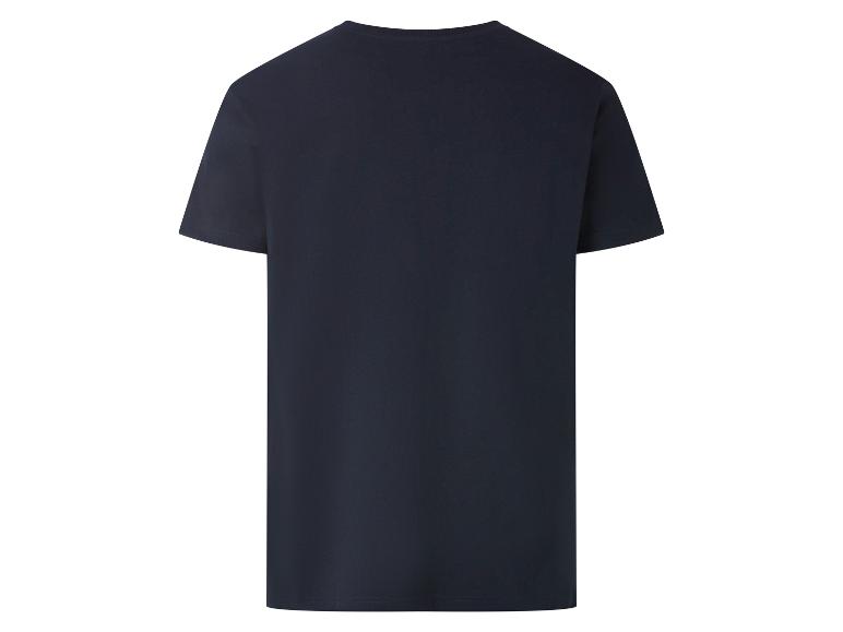T-shirt basique bleu marine pour homme, vue de dos.