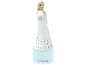 Figurine Elsa de La Reine des Neiges, en robe blanche avec accents bleus, sur base Lexibook
