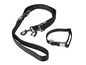Un collier et une laisse pour chien noirs de ZooSafari.