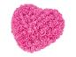 Cœur de roses rose vif