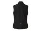 Gilet de sport noir avec fermeture éclair et logo au dos.