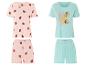 Pyjamas courts : modèle fraise et modèle fruits d'été.