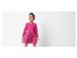 Robe rose à plusieurs couches pour petite fille, style festif.