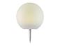 Lampe solaire sphérique d'extérieur sur pique.