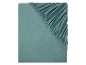 Un drap-housse bleu sarcelle uni