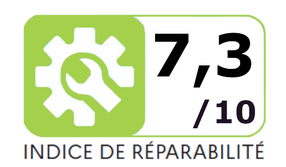 Indice de réparabilité : 7,3/10