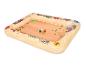 Piscine gonflable rectangulaire pour enfants avec motif de cuisine et balles colorées.