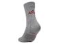 Chaussette de sport grise avec un logo rouge et taille 39-42.