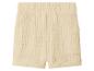Short beige pour enfant avec taille élastique et poches