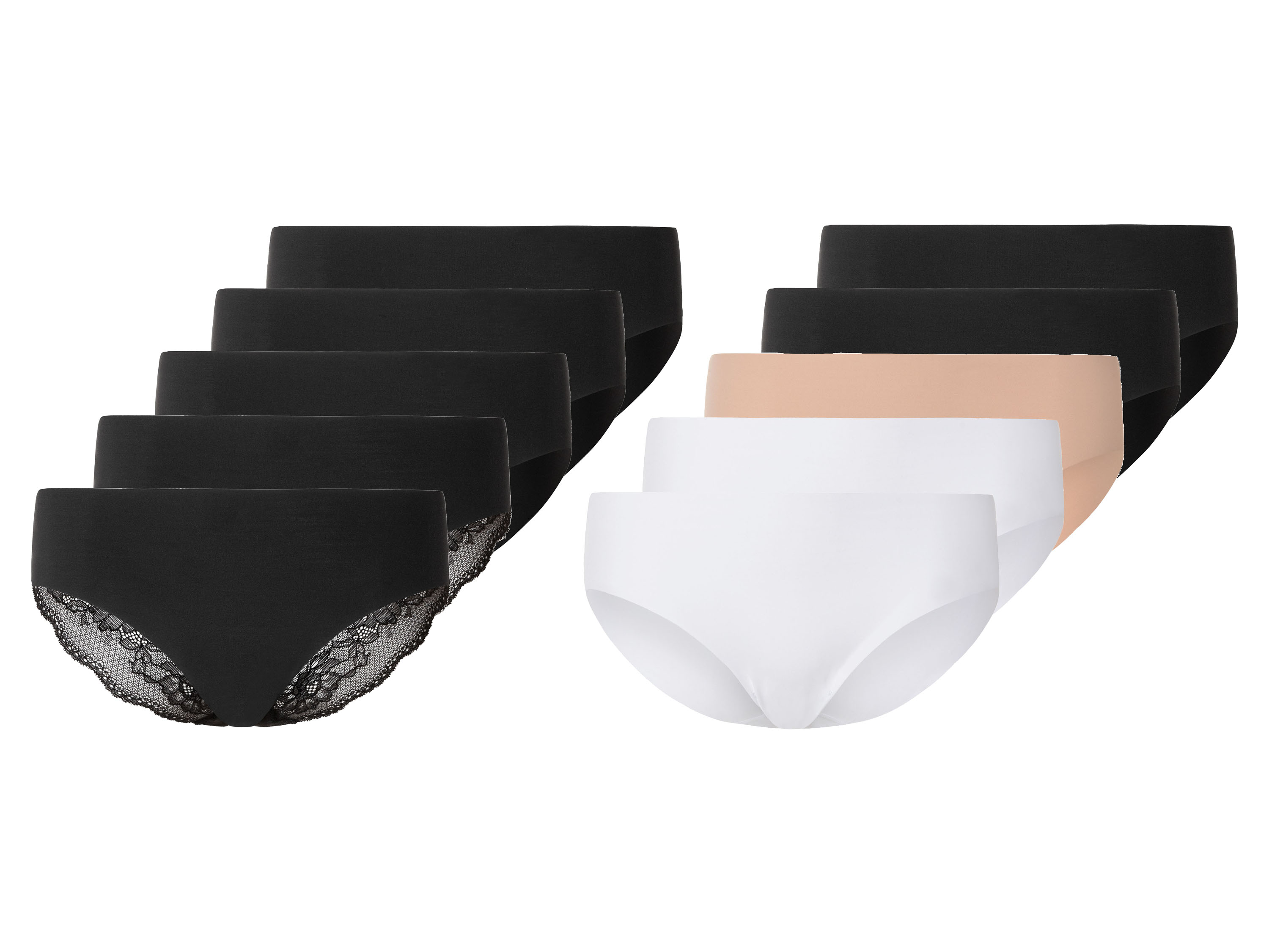 esmara® Lot de 5 culottes mini invisibles femme