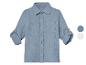 Chemise enfant en gaze de coton, bleu clair.