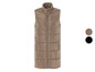 Un gilet long matelassé beige