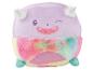 Peluche licorne arc-en-ciel et coussin, style kawaii.