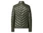 Vue arrière d'une veste matelassée vert foncé pour homme avec col montant.