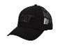 Casquette noire en maille avec logo brodé sur le devant