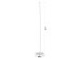 Lampadaire LED blanc, 124 cm de haut avec une base de 20 cm.