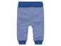 Pantalon de jogging pour bébé bleu à rayures.