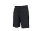 Short de sport noir pour homme avec taille élastique et cordon de serrage.