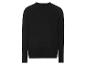 Un pull en maille noir à manches longues.