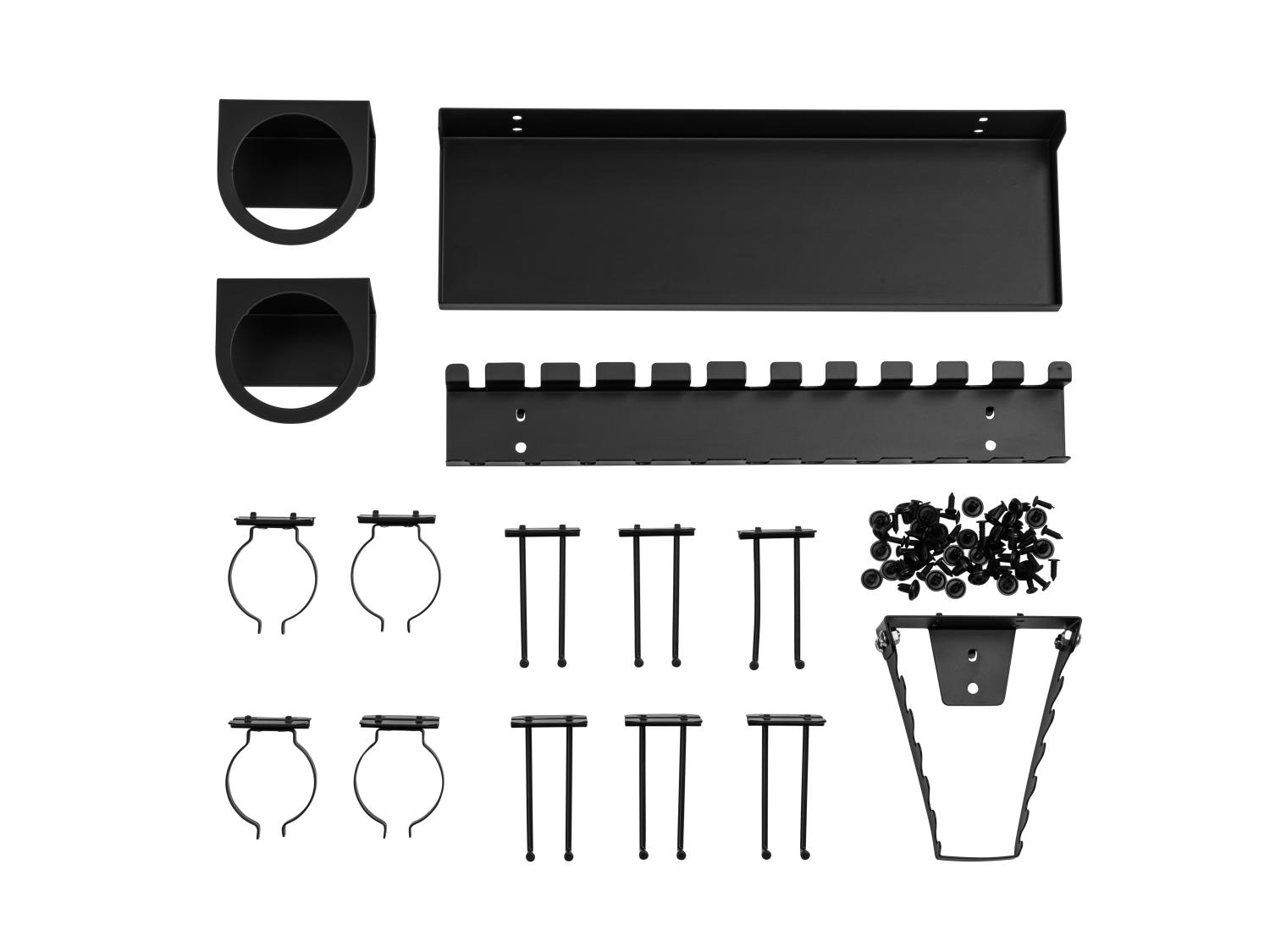 ASSORTIMENT DE 80 Crochets Pour Panneaux Perforés Avec Bacs à Panneaux