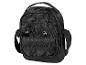 Sac à bandoulière noir RFID avec plusieurs compartiments.