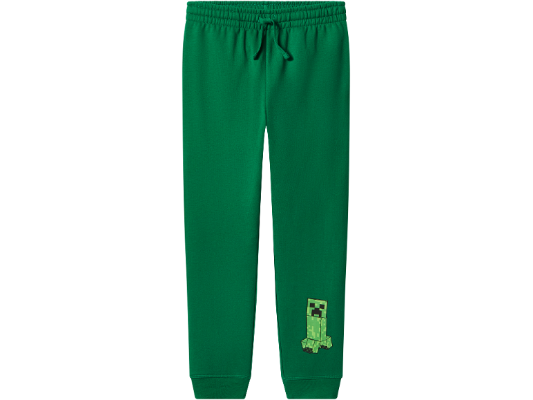 Pantalon de survêtement vert pour enfants avec taille élastique et imprimé monstre