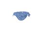 Bas de bikini bleu à imprimé floral avec liens sur les côtés