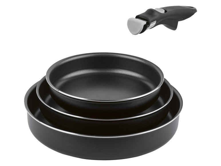 Aller en mode plein écran : ERNESTO® Lot de 3 casseroles ou lot de 3 poêles avec manche amovible - Image 7