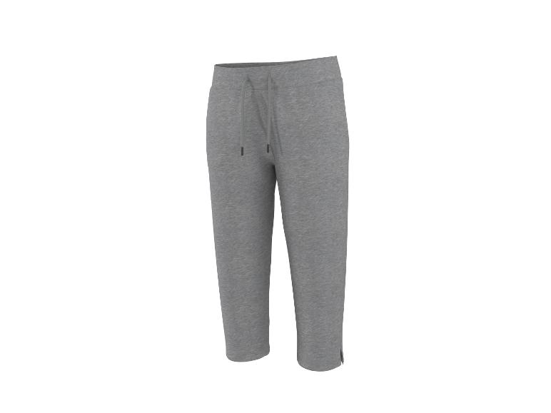 Pantalon de jogging capri gris avec cordon de serrage