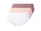Lot de 5 culottes en coton aux tons neutres: blanc, rose clair et marron