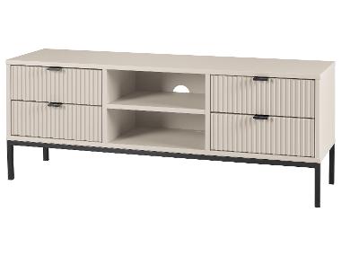 LIVARNO home Meuble bas, 117,9 x 33 x 44,9 cm, crème/noir