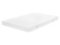 Un matelas blanc avec un dessus matelassé.