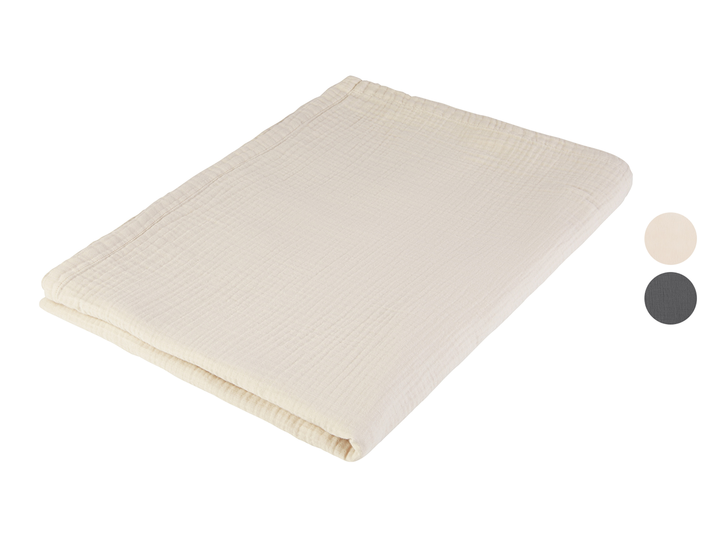 LIVARNO home Plaid en mousseline, 150 x 200 cm
