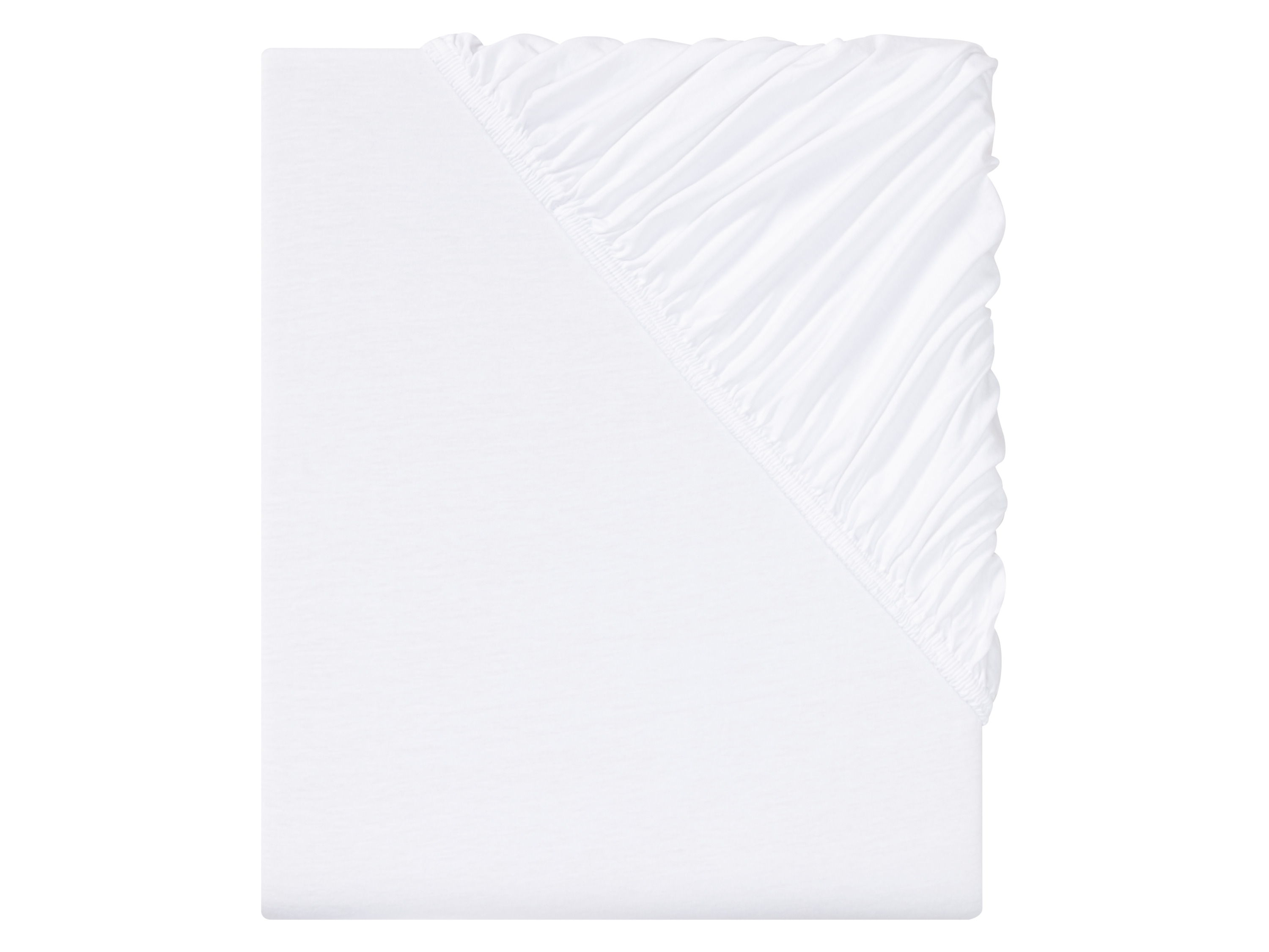 LIVARNO home Drap-housse en jersey, 180-200 x 200 cm (blanc)