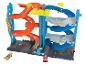 Ensemble de jeu Hot Wheels avec garage, rampes et voitures de course