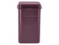 Conteneur alimentaire haut, rectangulaire, violet foncé avec couvercle