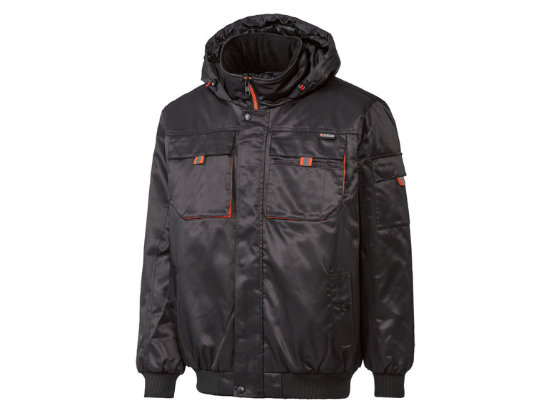 Veste de travail noire à capuche de la marque Portwest.