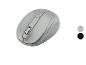 Souris sans fil grise avec réglage DPI.