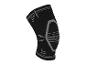 Genouillère de compression noire avec détails gris pour le sport